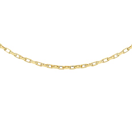 9K Yellow Gold Diamond Cut Belcher Chain 18 Inch