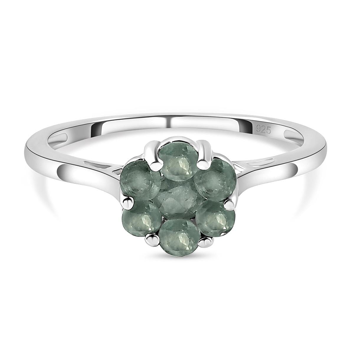 Narsipatnam Alexandrite Ring in Platinum Overlay Sterling Silver