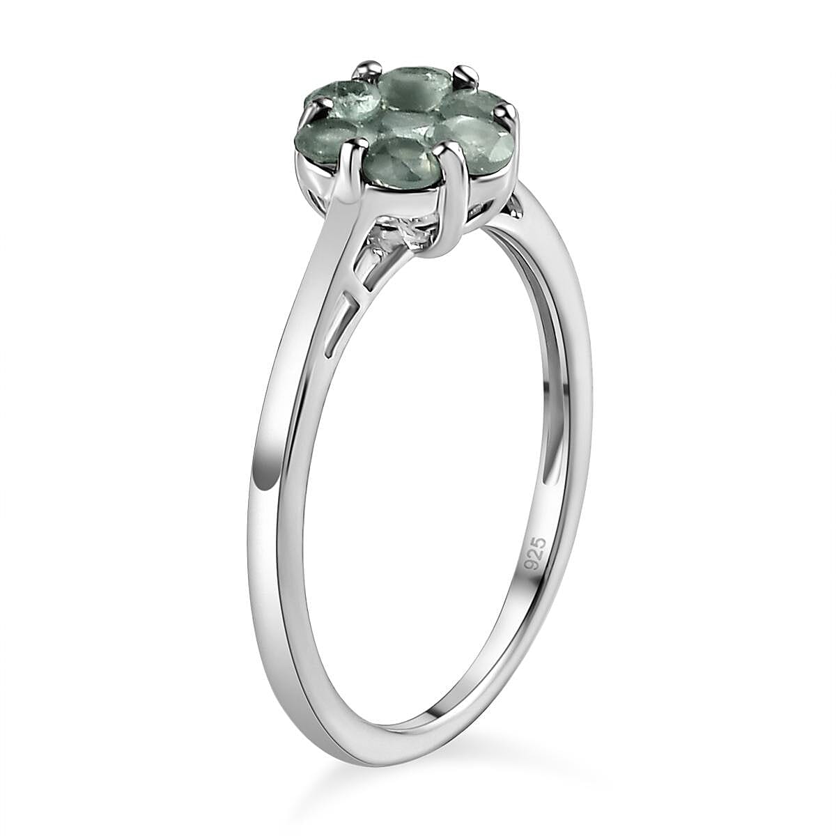 Narsipatnam Alexandrite Ring in Platinum Overlay Sterling Silver