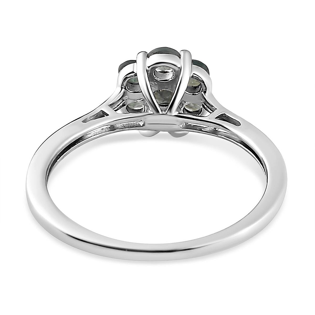 Narsipatnam Alexandrite Ring in Platinum Overlay Sterling Silver