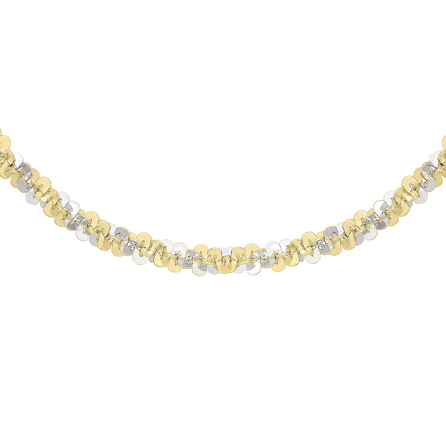9K Two Colour Gold 2.5mm Tocalle Chain 18 Inch