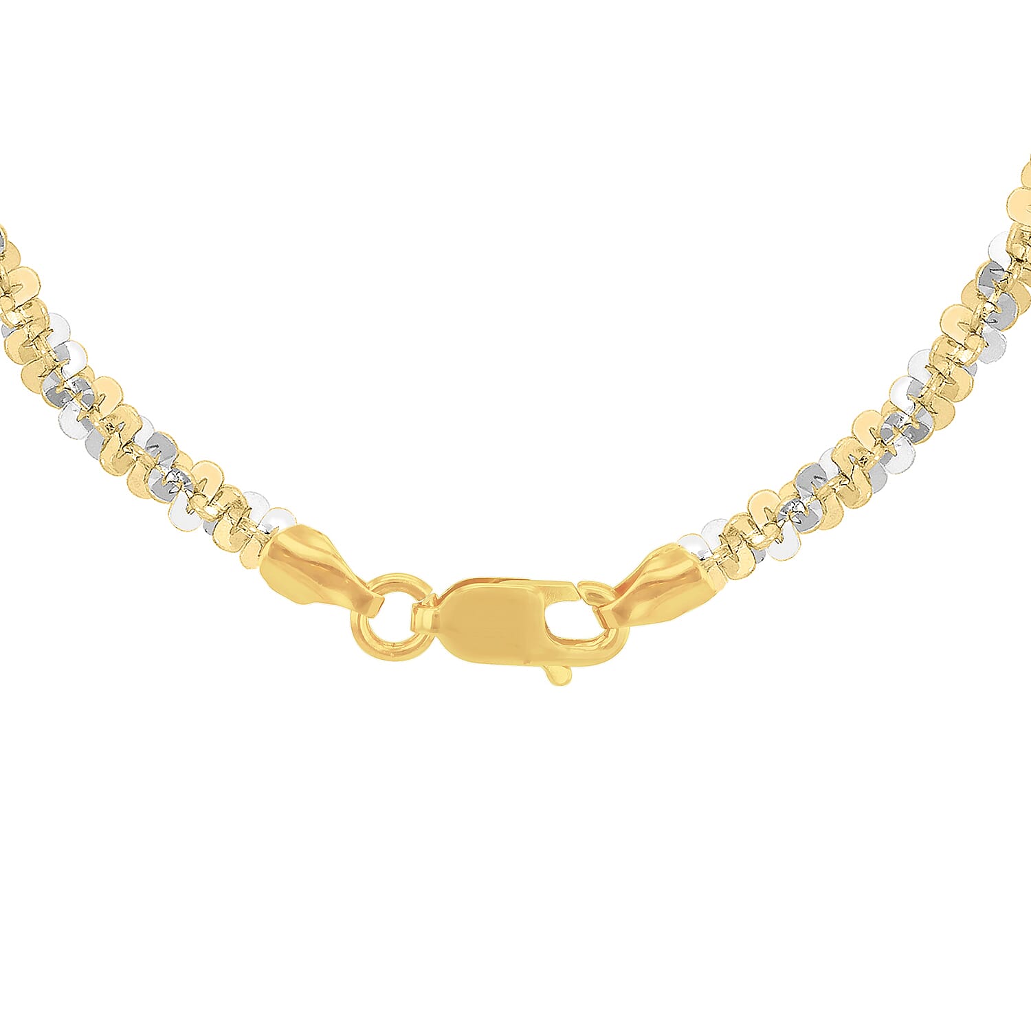 9K Two Colour Gold 2.5mm Tocalle Chain 18 Inch