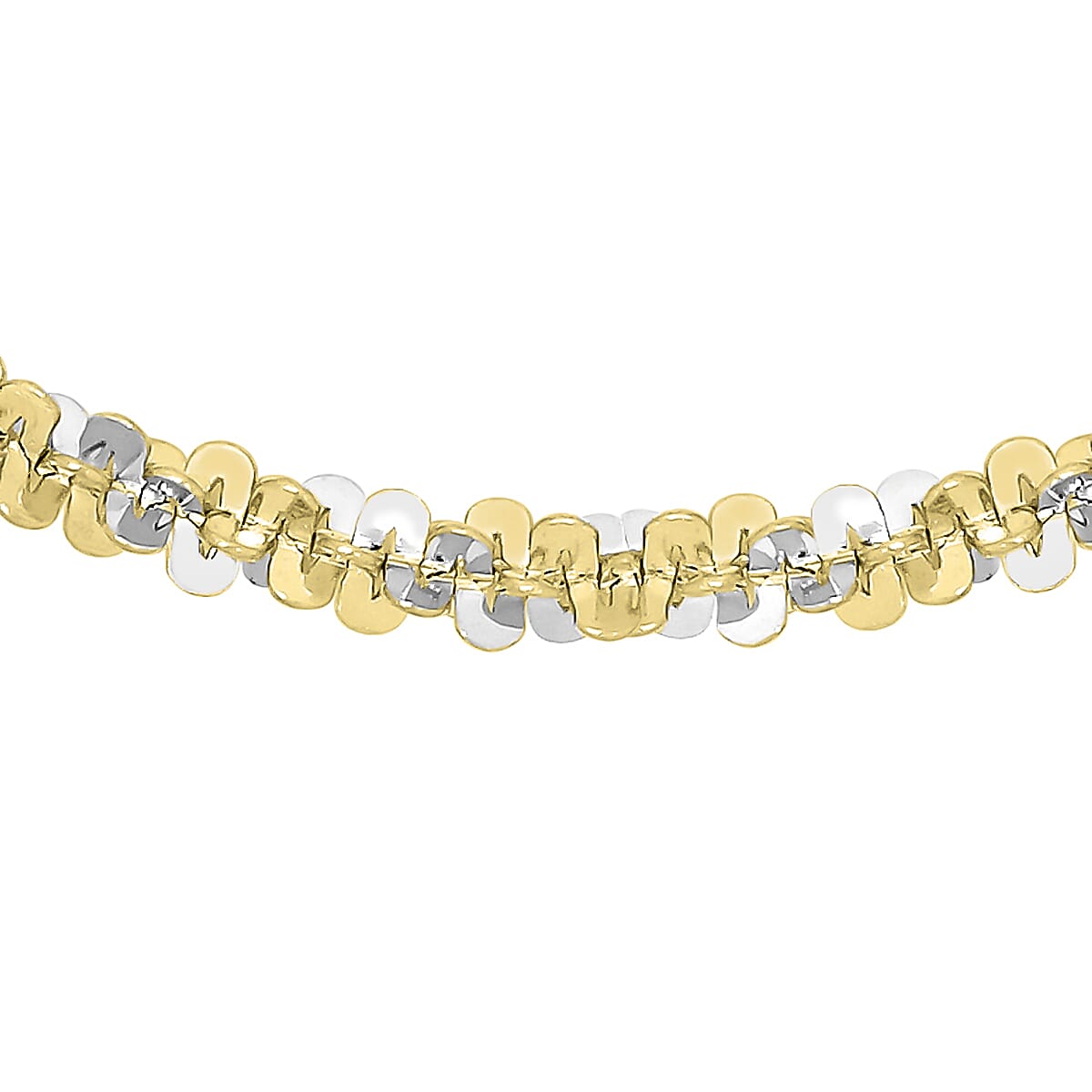 9K Two Colour Gold 2.5mm Tocalle Chain 18 Inch