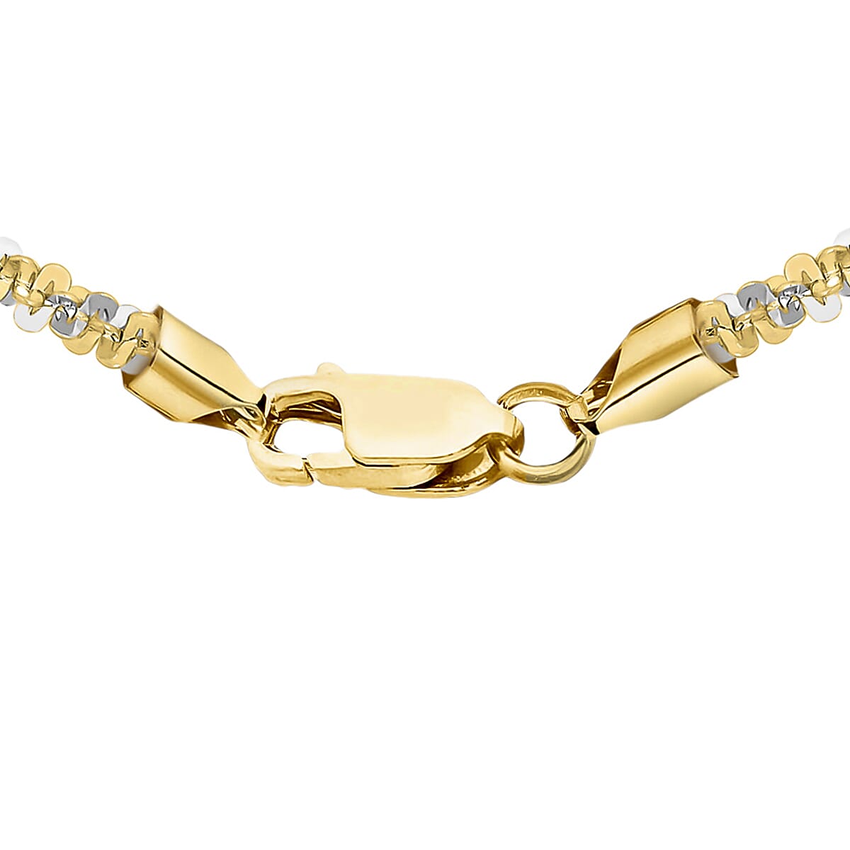 9K Two Colour Gold 2.5mm Tocalle Chain 18 Inch