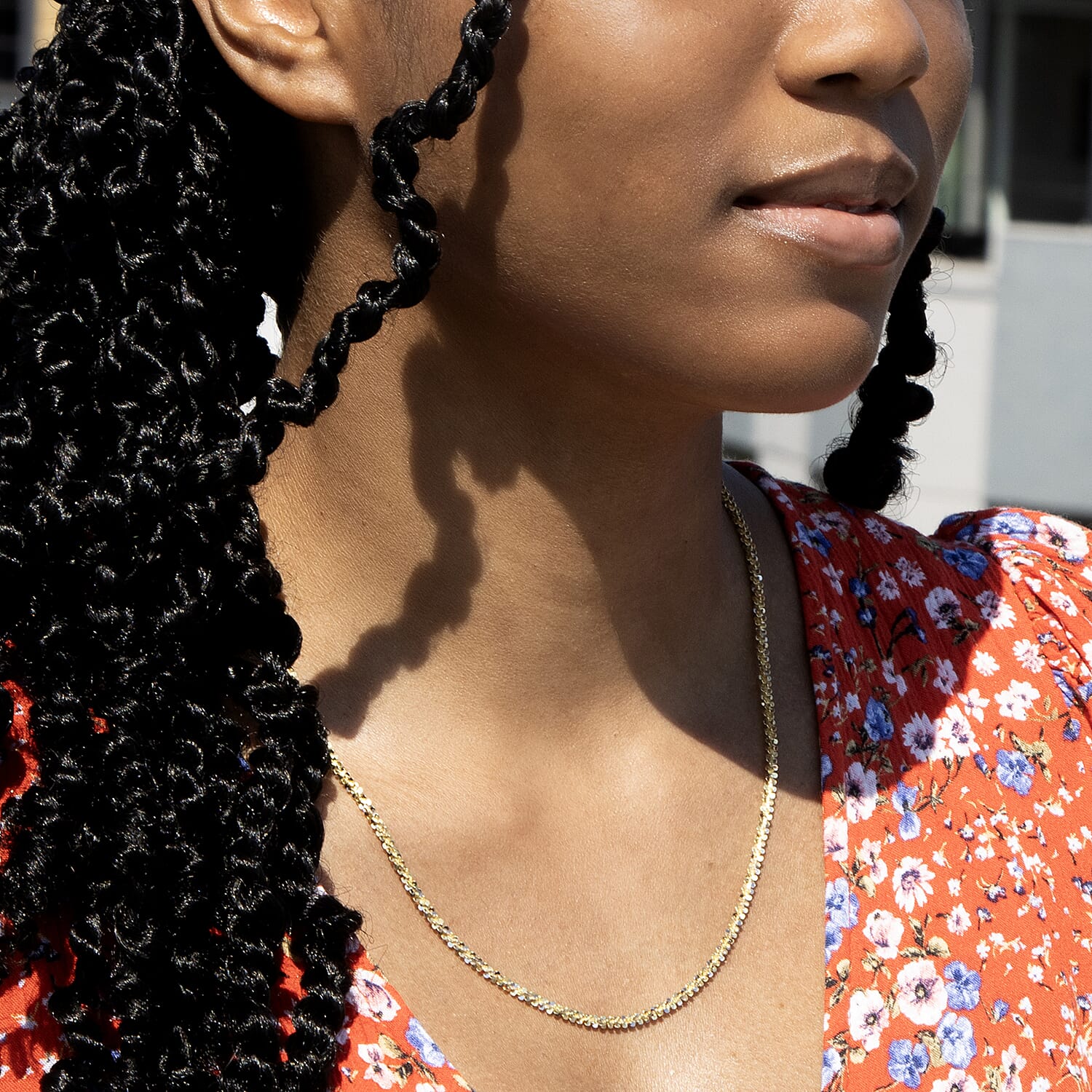 9K Two Colour Gold 2.5mm Tocalle Chain 20 Inch