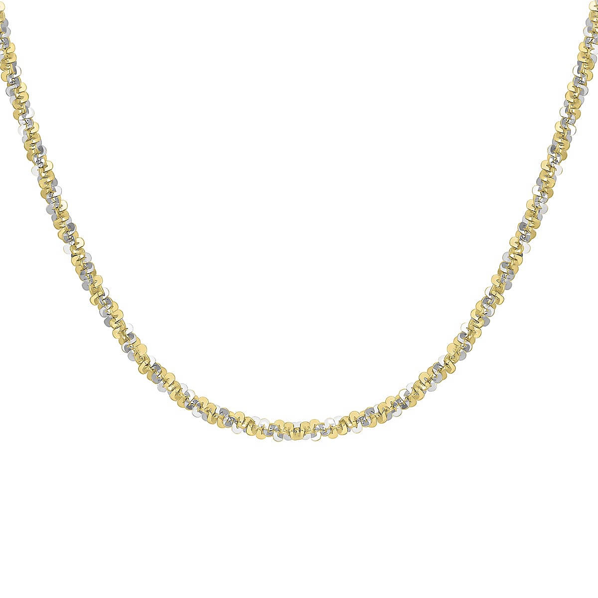 9K Two Colour Gold 2.5mm Tocalle Chain 20 Inch