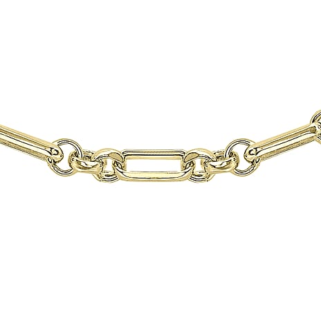 9K Yellow Gold 3.5mm Diamond Cut Figaro Belcher Chain 20 Inch 9K Yellow Gold 3.5mm Diamond Cut Figaro Belcher Chain 20 Inch