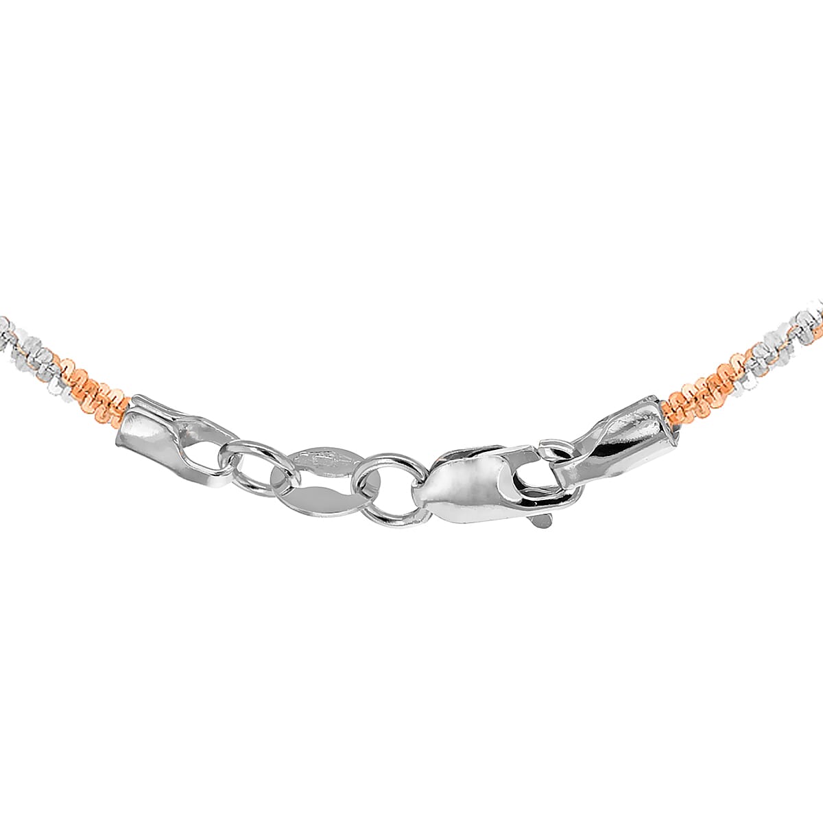 9K Two Colour Gold 1.4mm Tocalle Chain 16 Inch