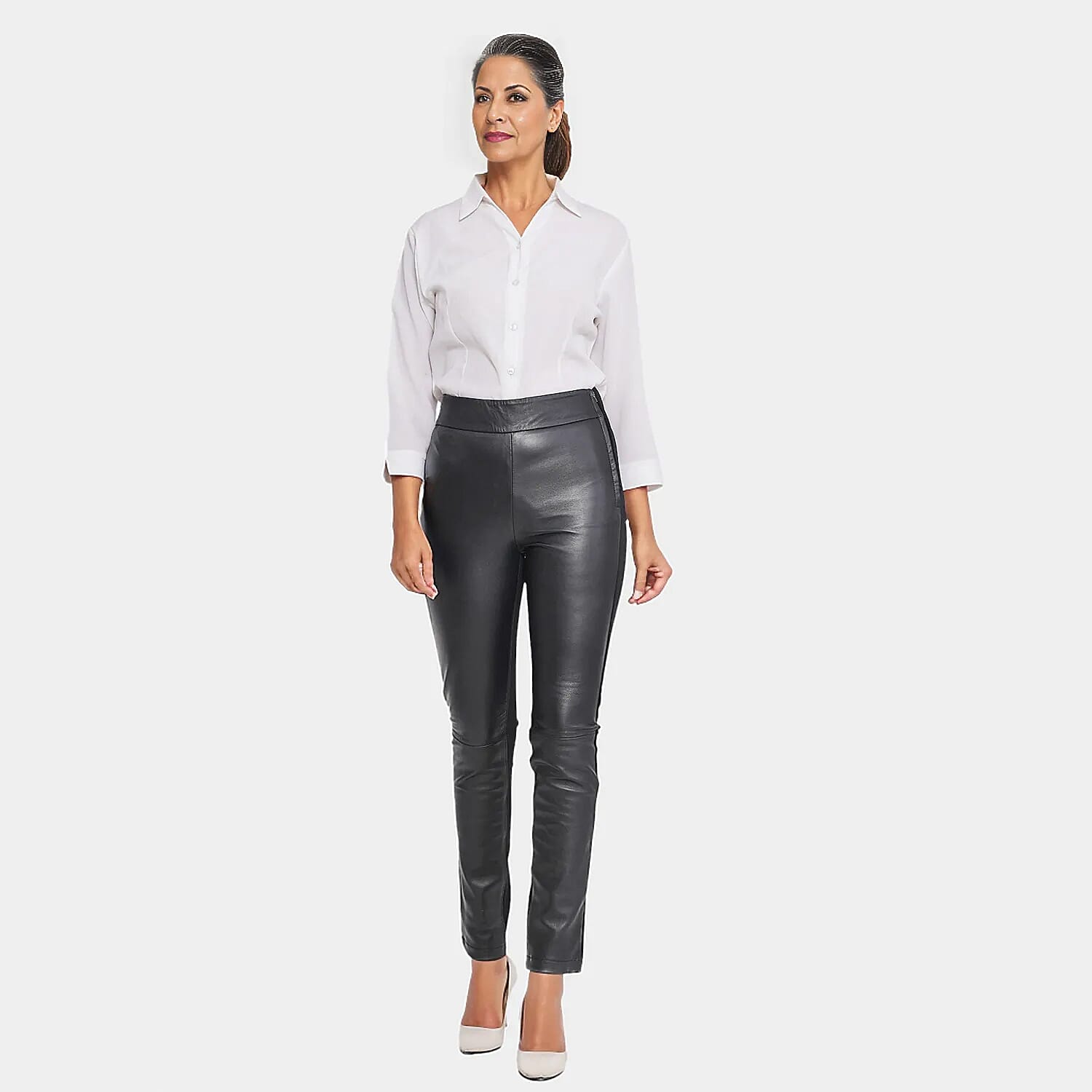 Leather ponte hot sale leggings