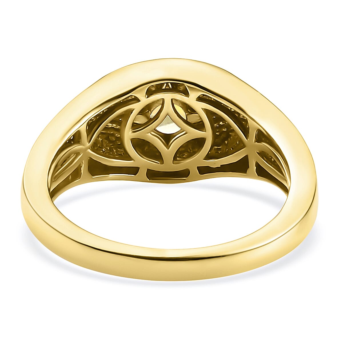 Ethiopian Welo Opal Ring in 14K Gold Overlay Sterling Silver.