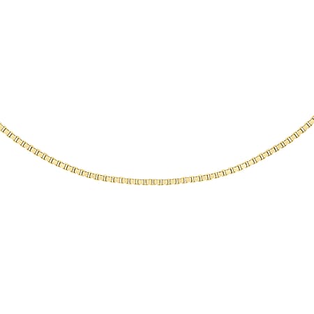 9K Yellow Gold Venetian Box Chain 16 Inch