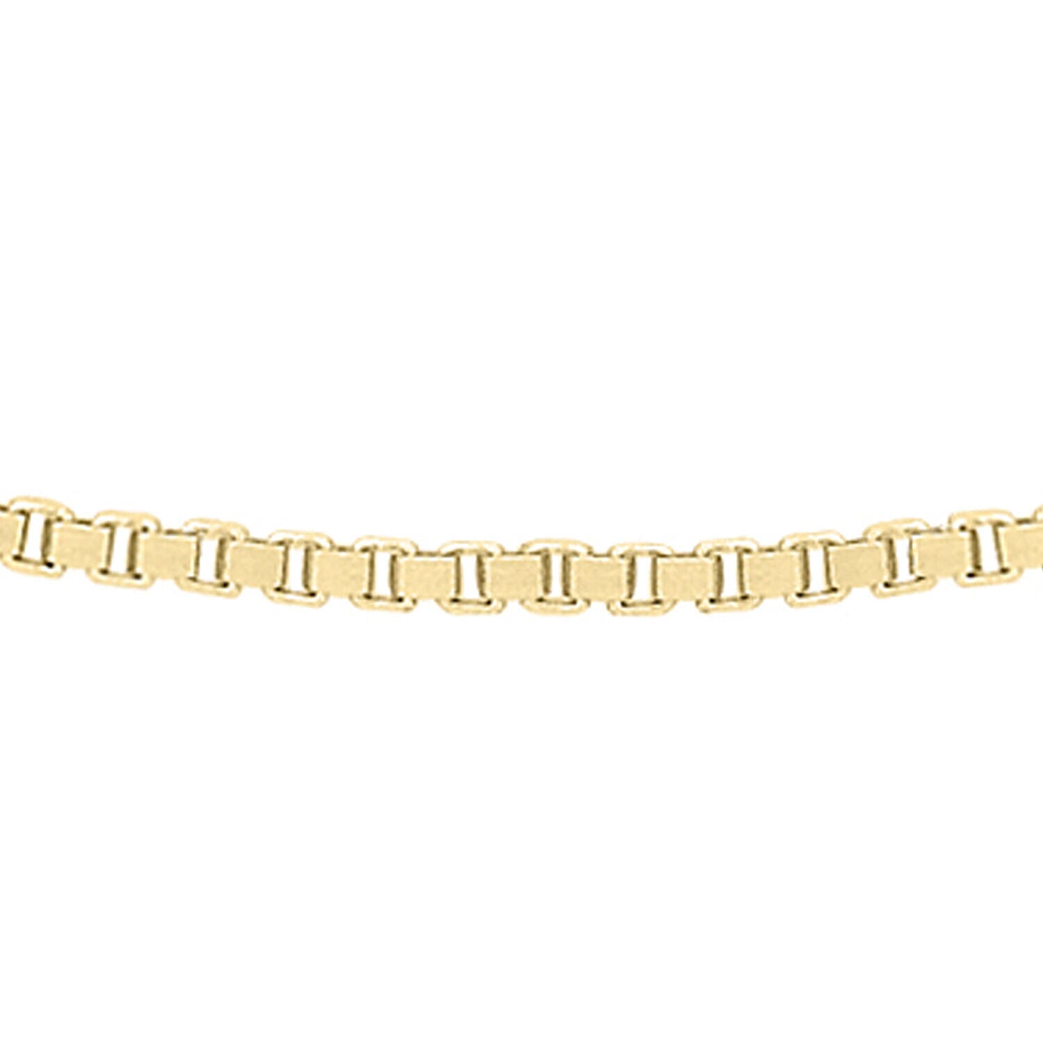 9K Yellow Gold Venetian Box Chain 16 Inch