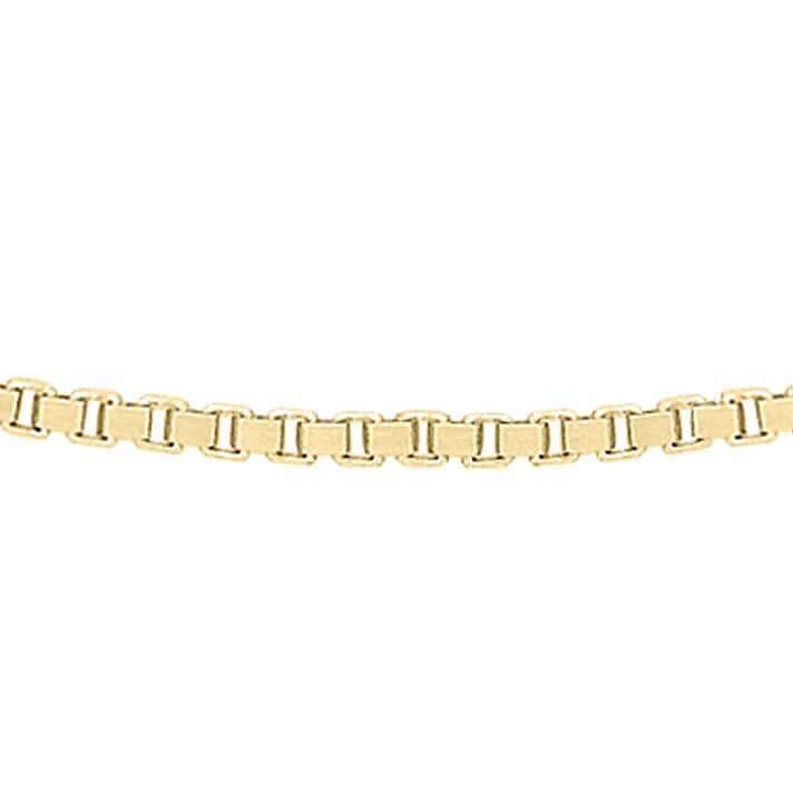 9K Yellow Gold Venetian Box Chain 16 Inch