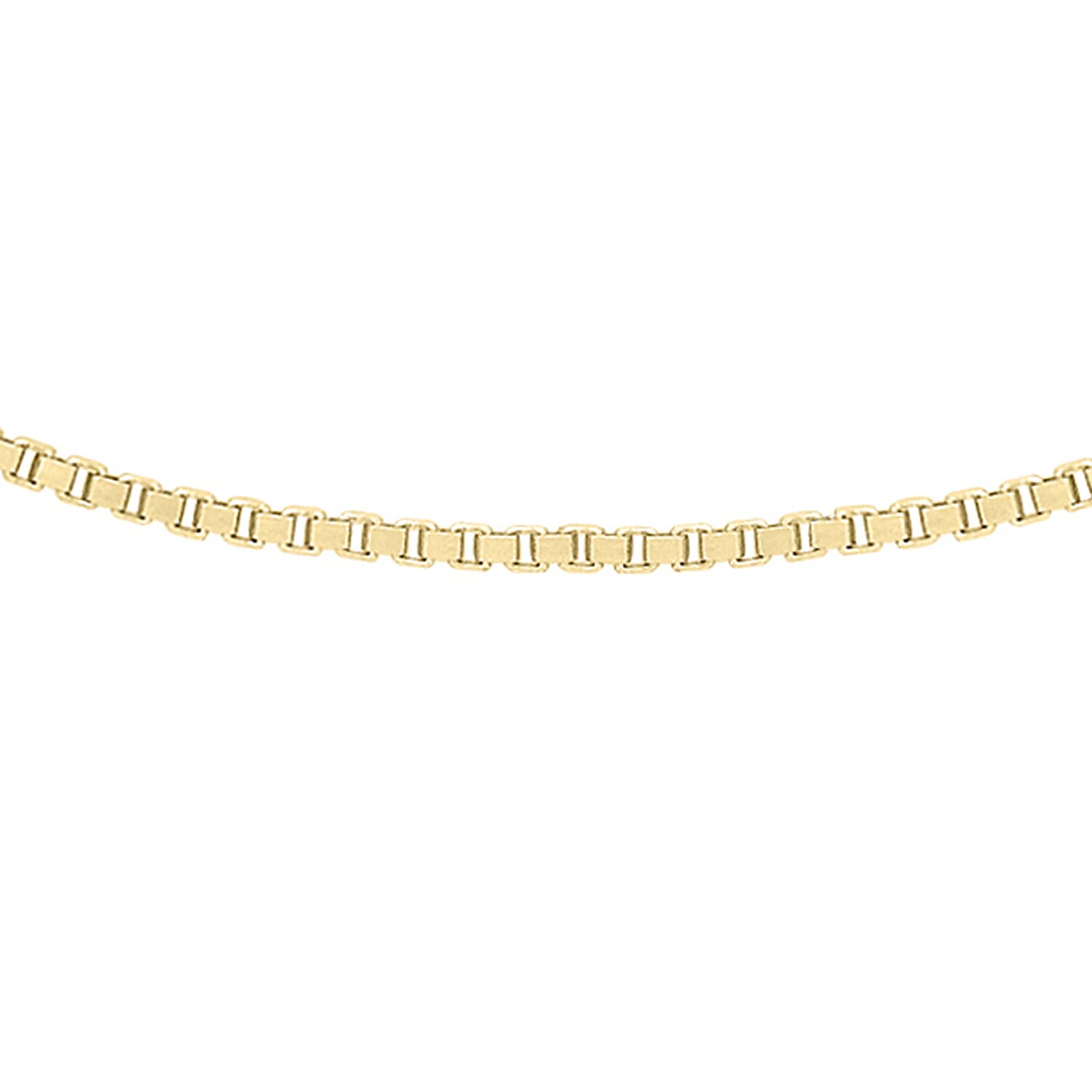 9K Yellow Gold Venetian Box Chain 23.5 Inch