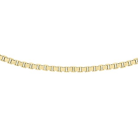 9K Yellow Gold Venetian Box Chain 23.5 Inch