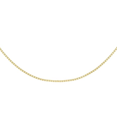 9K Yellow Gold Venetian Box Chain 23.5 Inch
