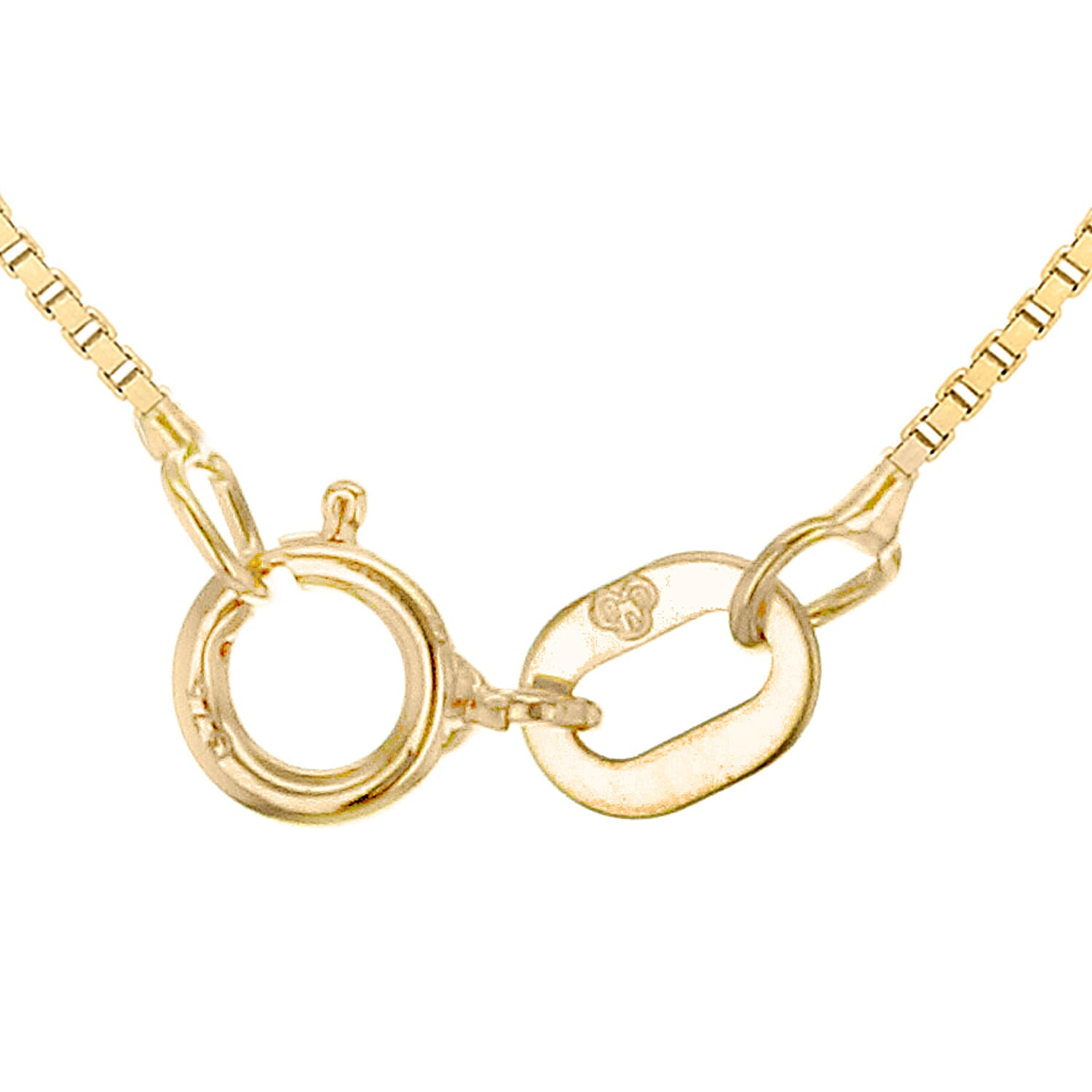 9K Yellow Gold Venetian Box Chain 23.5 Inch