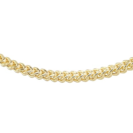 9K Yellow Gold 2mm Franco Link Chain 22 Inch