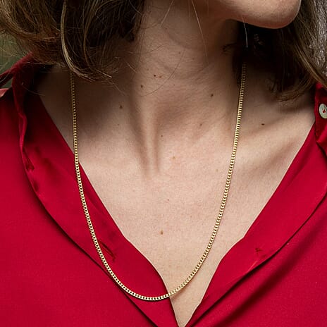 9K Yellow Gold 2mm Franco Link Chain 22 Inch
