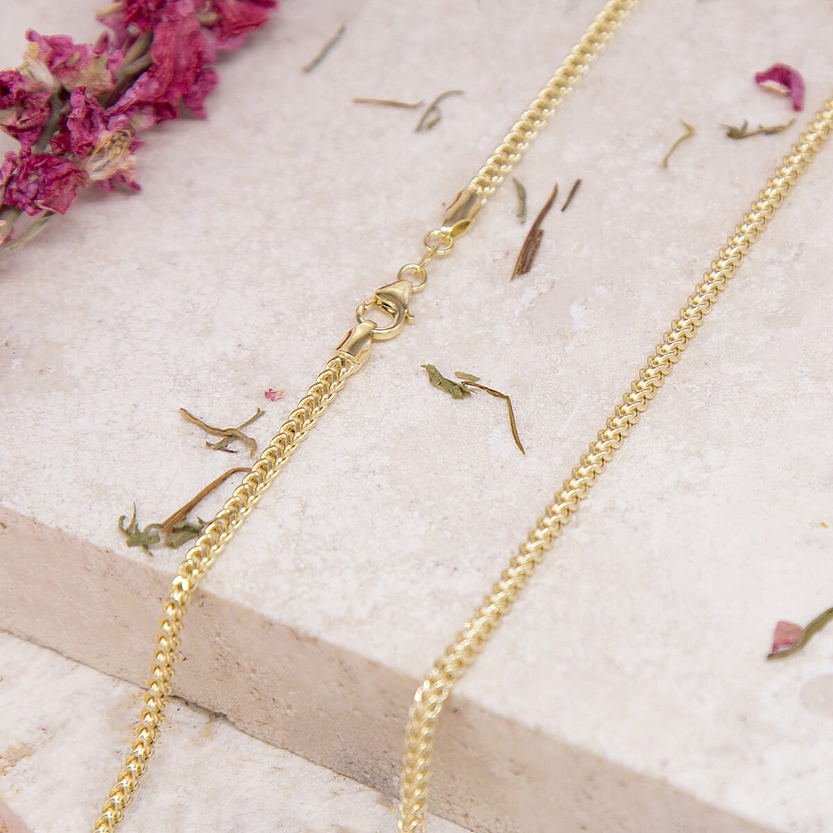 9K Yellow Gold 2mm Franco Link Chain 22 Inch