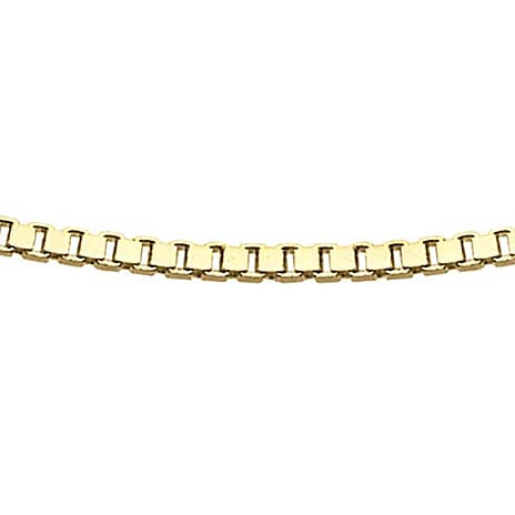 9K Yellow Gold 0.5mm Adjustable Heart Slider Box Chain 22 Inch 9K Yellow Gold 0.5mm Adjustable Heart Slider Box Chain 22 Inch
