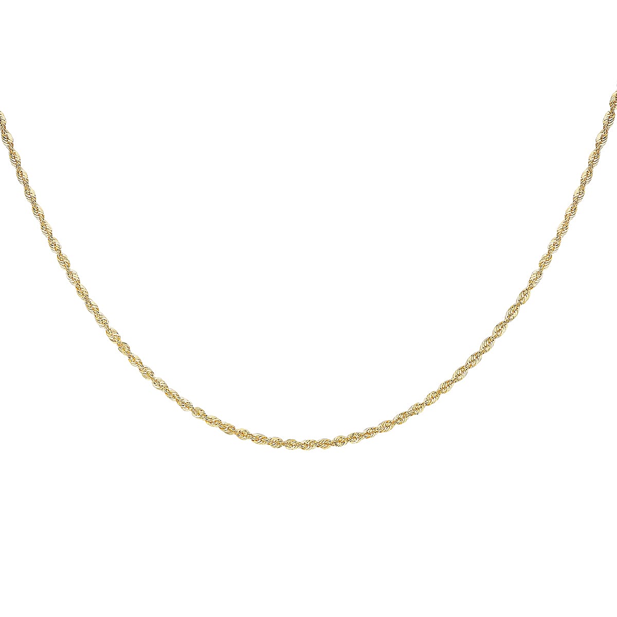 2mm Rope Chain in 9K Yellow Gold 2mm Rope Chain in 9K Yellow Gold