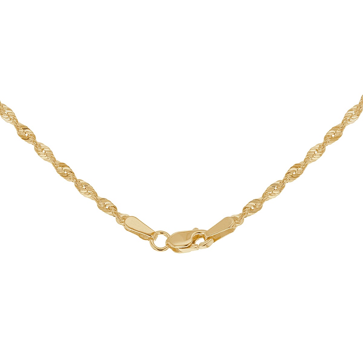 2mm Rope Chain in 9K Yellow Gold 2mm Rope Chain in 9K Yellow Gold