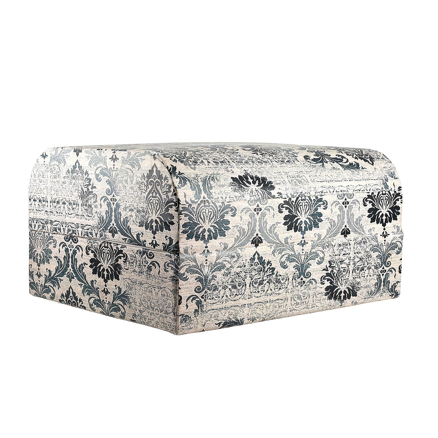 Set of 2 - Textile Pattern Jewellery Box (Size 26x20x13 Cm & 20x15x11 Cm) - Grey