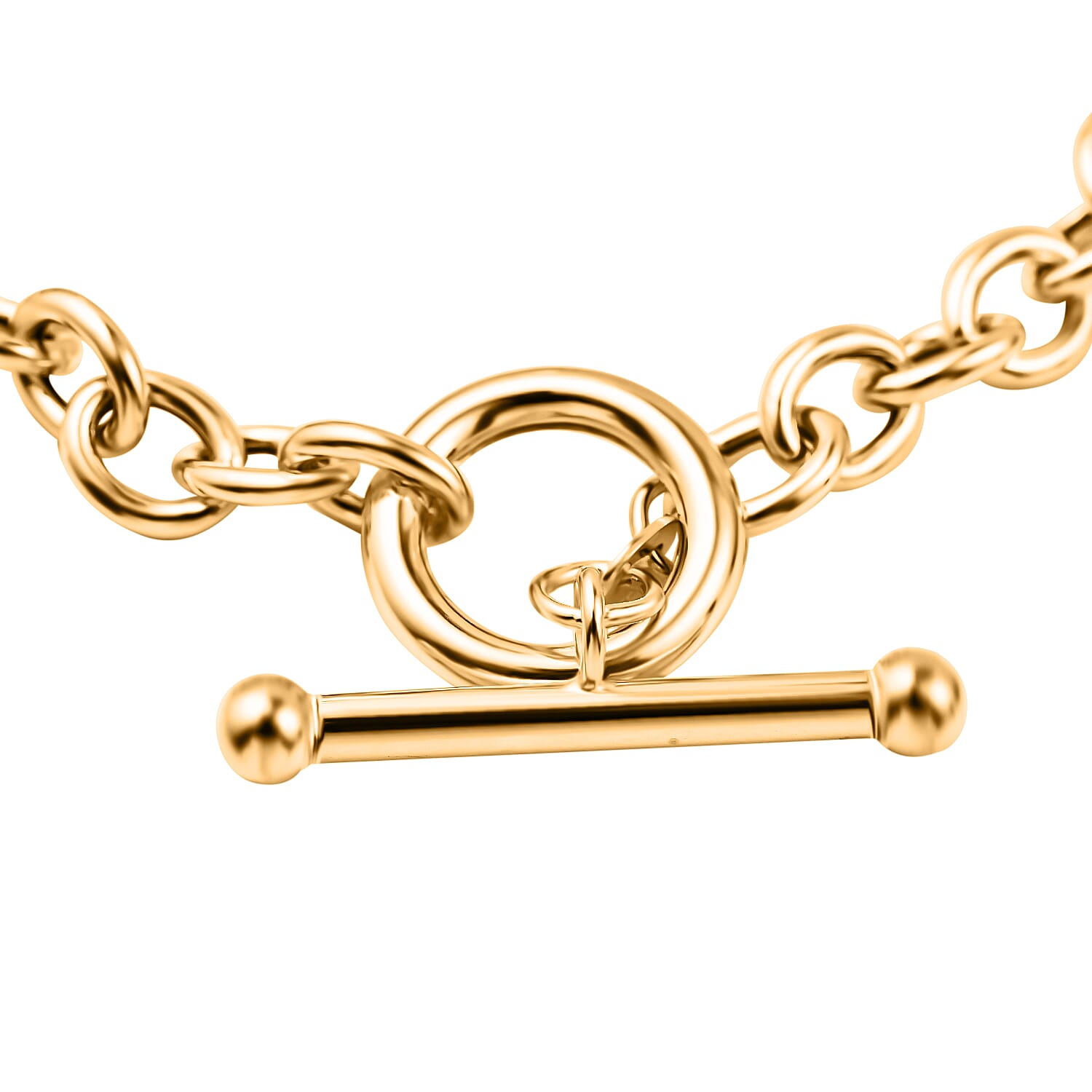 Designer Closeout - 9K Yellow Gold Belcher Bracelet (with T Bar Clasp) (Size - 7.5), Gold Wt. 5.80 Gms