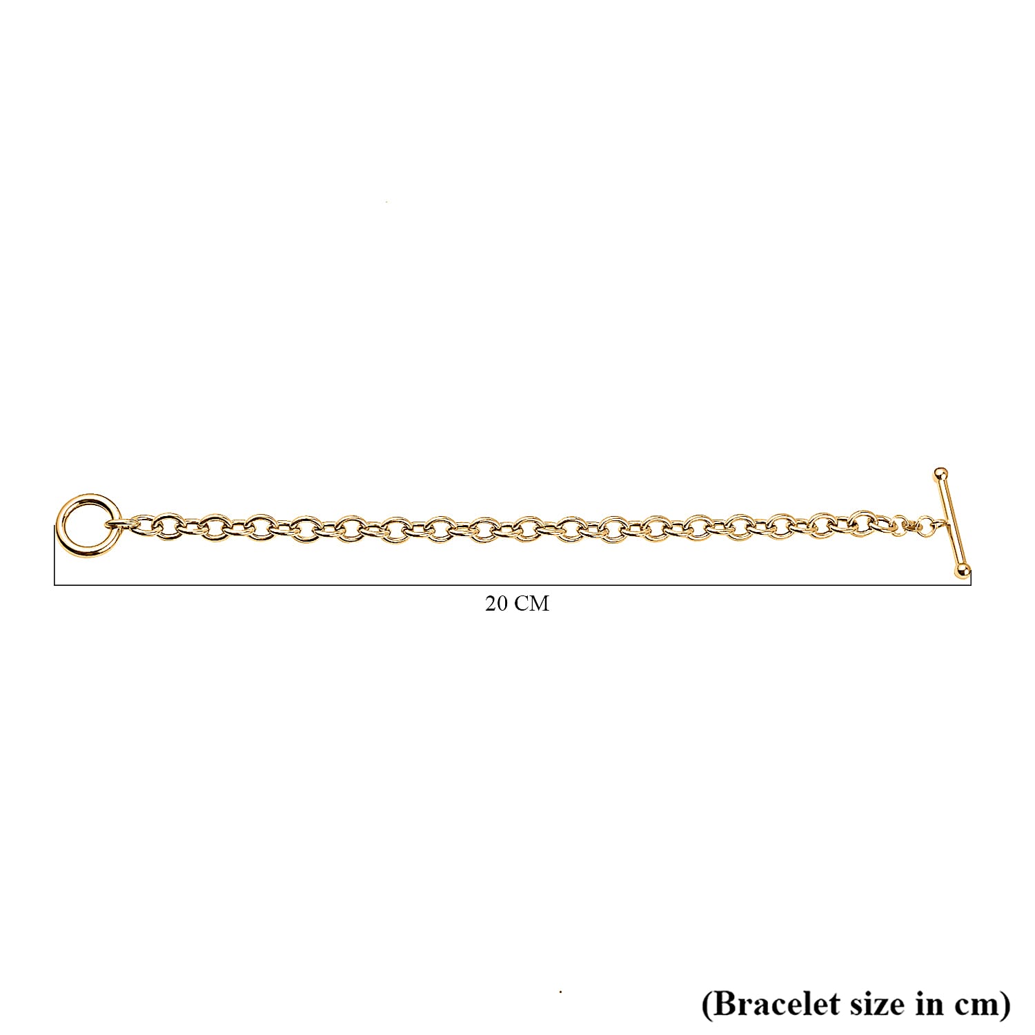 Designer Closeout - 9K Yellow Gold Belcher Bracelet (with T Bar Clasp) (Size - 7.5), Gold Wt. 5.80 Gms