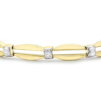 https://tjcuk.sirv.com/Products/71/9/7193255/9K-Two-Colour-Gold-Diamond-Cut-Oval-Bar-Link-Bracelet-7.5-Inch_7193255_1.jpg?w=342&h=342