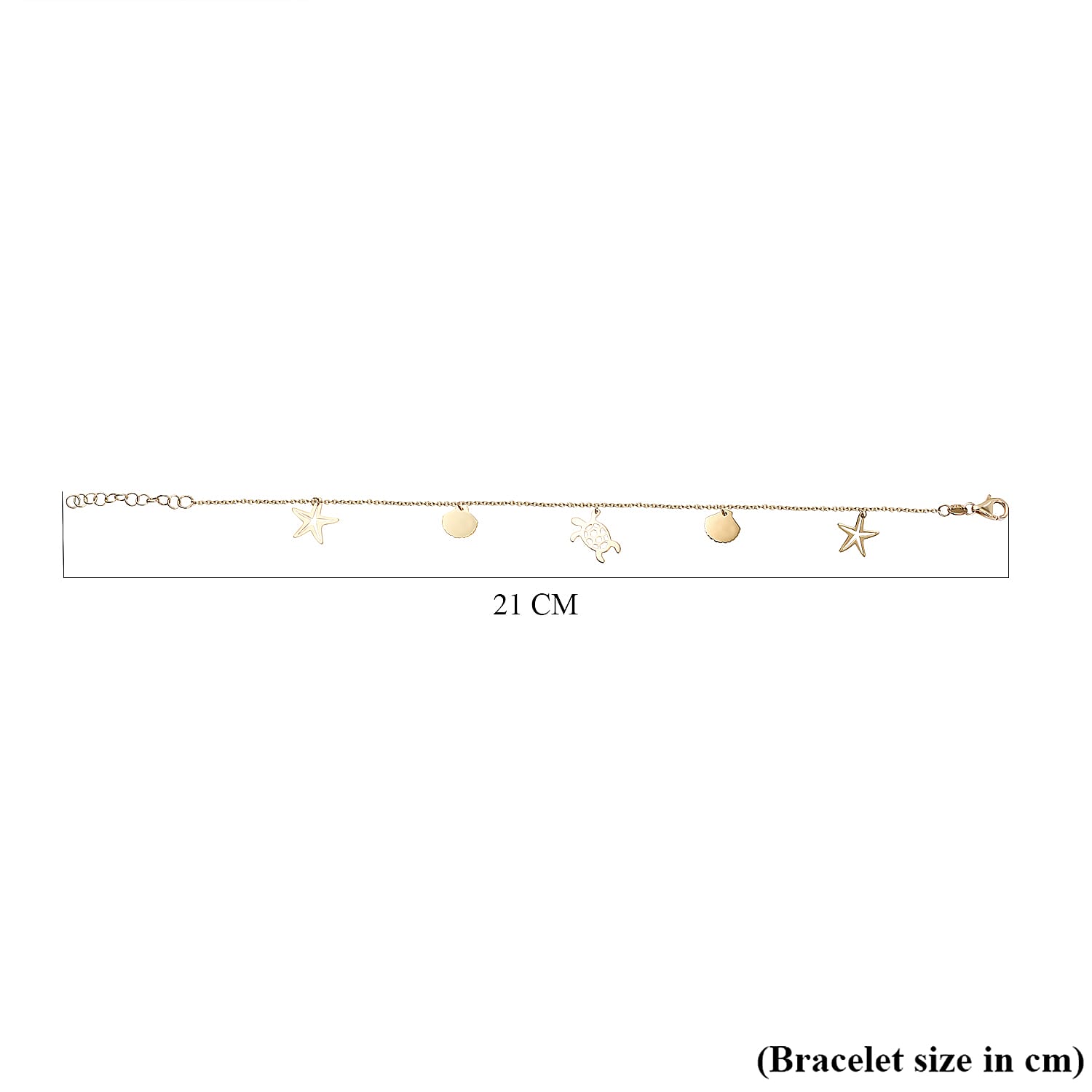 9K Yellow Gold 'Sea Sand' Adjustable Bracelet 7 to 8 Inch 9K Yellow Gold 'Sea Sand' Adjustable Bracelet 7 to 8 Inch