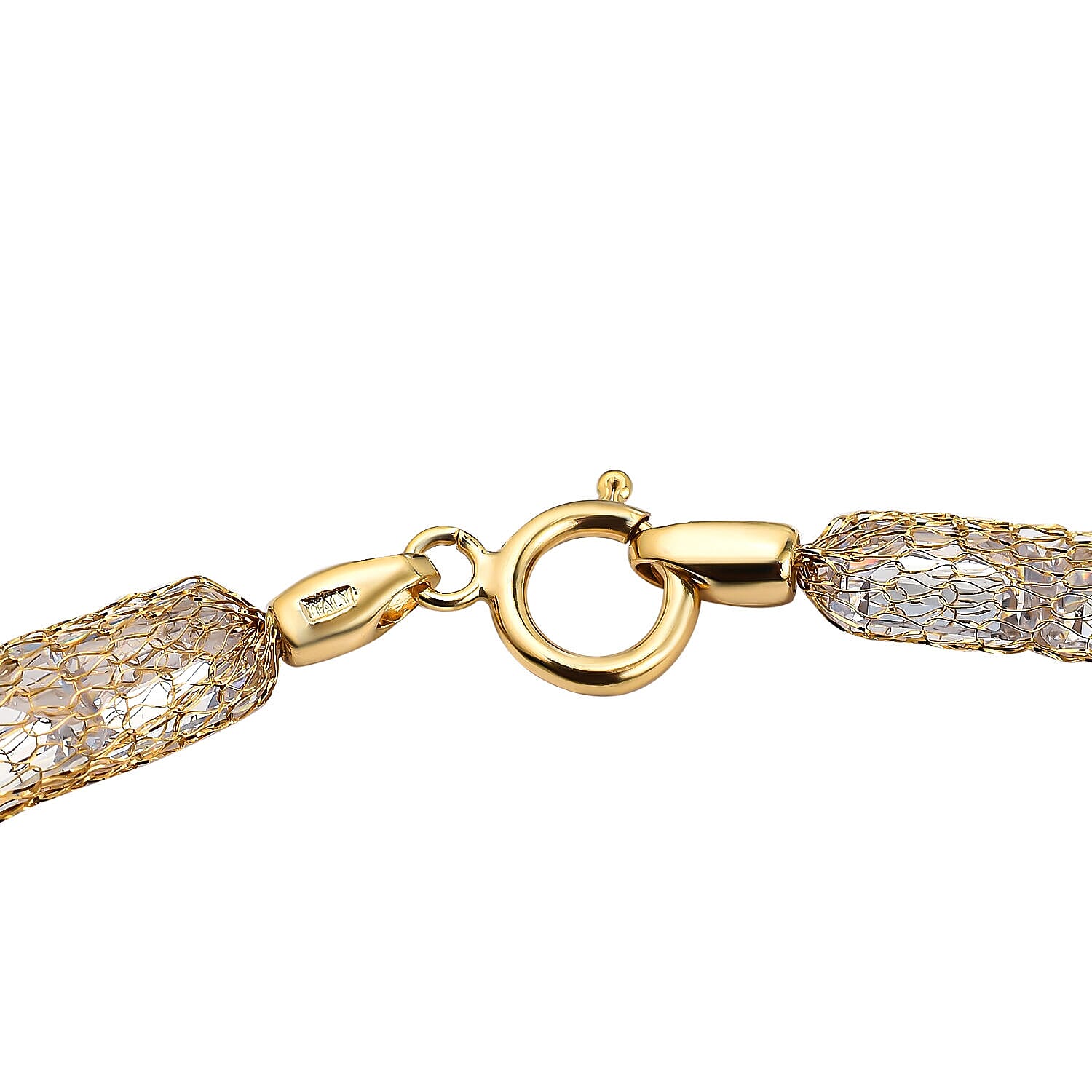 9K Yellow Gold Cubic Zirconia Necklace (Size - 20)