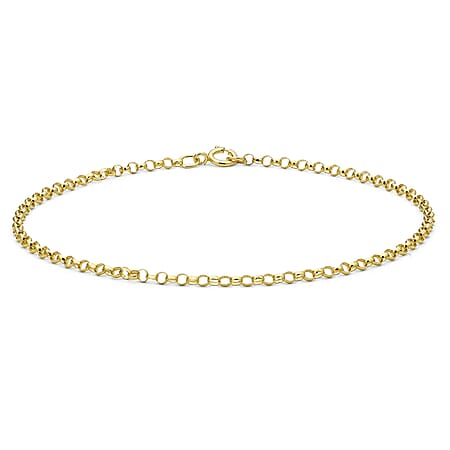 9K Yellow Gold 1.4MM Belcher Bracelet with Spring Clasp 8 Inch