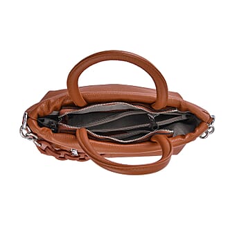 https://tjcuk.sirv.com/Products/71/9/7193400/Genuine-Leather-Crossbody-Bag-with-Chain-(Size-34x14x24-Cm)-Tan_7193400_3.jpg?w=342&h=342