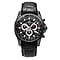 Christophe Duchamp Volcan Swiss Movt Sapphire Crystal Glass 10 ATM water resistance Watch in Stainless Steel 44mm case- Black