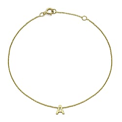 9K Yellow Gold  Bracelet (Size - 7.25),  Gold Wt. 0.4 Gms