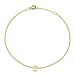 9K Yellow Gold  Bracelet (Size - 7.25),  Gold Wt. 0.4 Gms