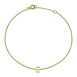 9K Yellow Gold  Bracelet (Size - 7.25),  Gold Wt. 0.4 Gms