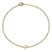 9K Yellow Gold  Bracelet (Size - 7.25),  Gold Wt. 0.4 Gms