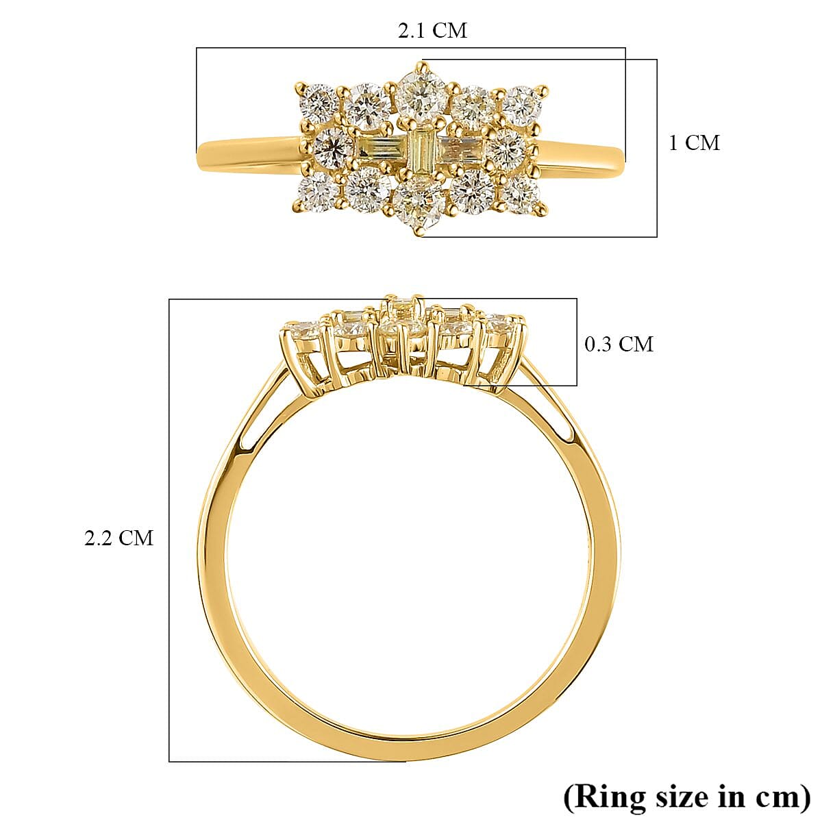 9K Yellow Gold SGL Certified Natural Yellow Diamond Boat Ring 1.00 Ct.