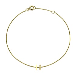 9K Yellow Gold  Bracelet (Size - 7.25),  Gold Wt. 0.4 Gms
