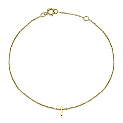 9K Yellow Gold  Bracelet (Size - 7.25),  Gold Wt. 0.4 Gms