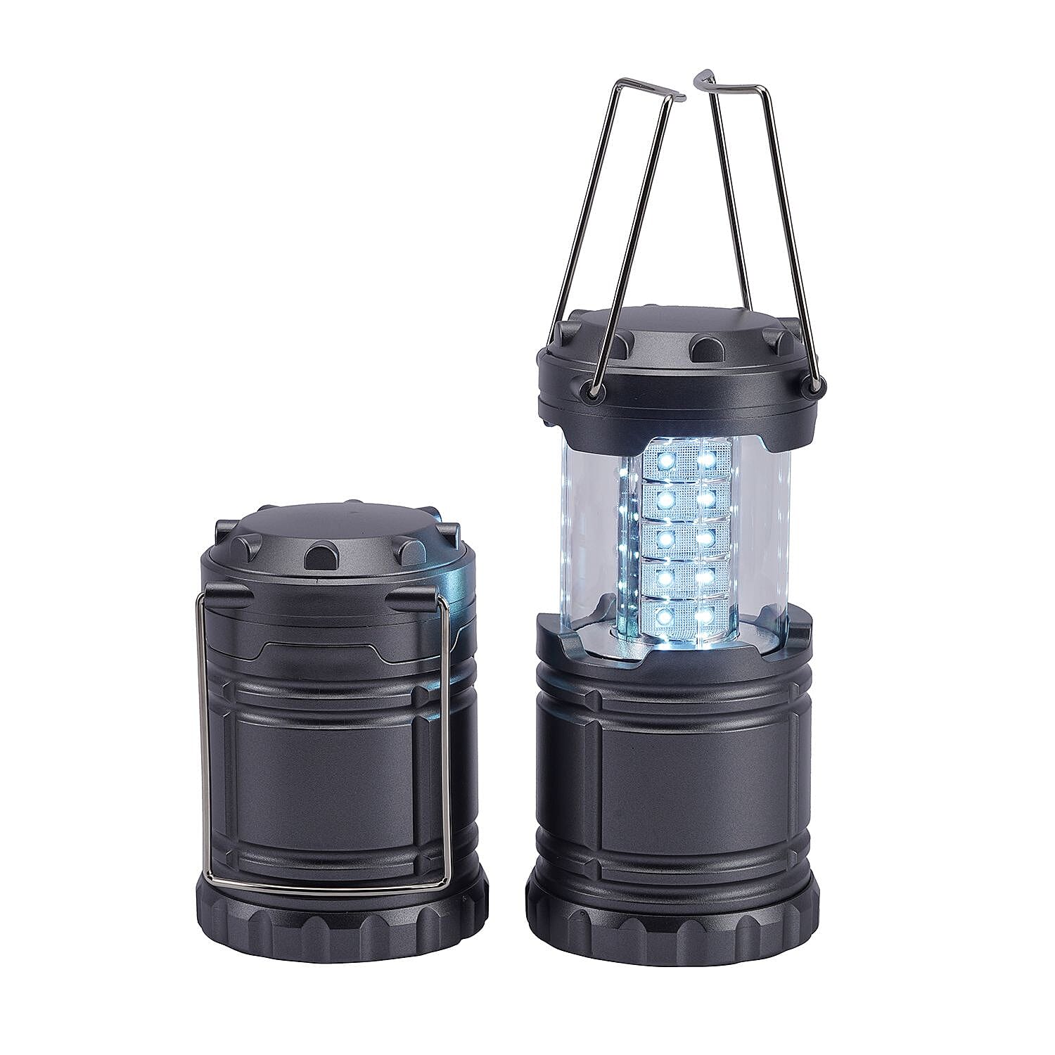 Set of 2 LED Camping Latern (Size 12x8 Cm) - Gun