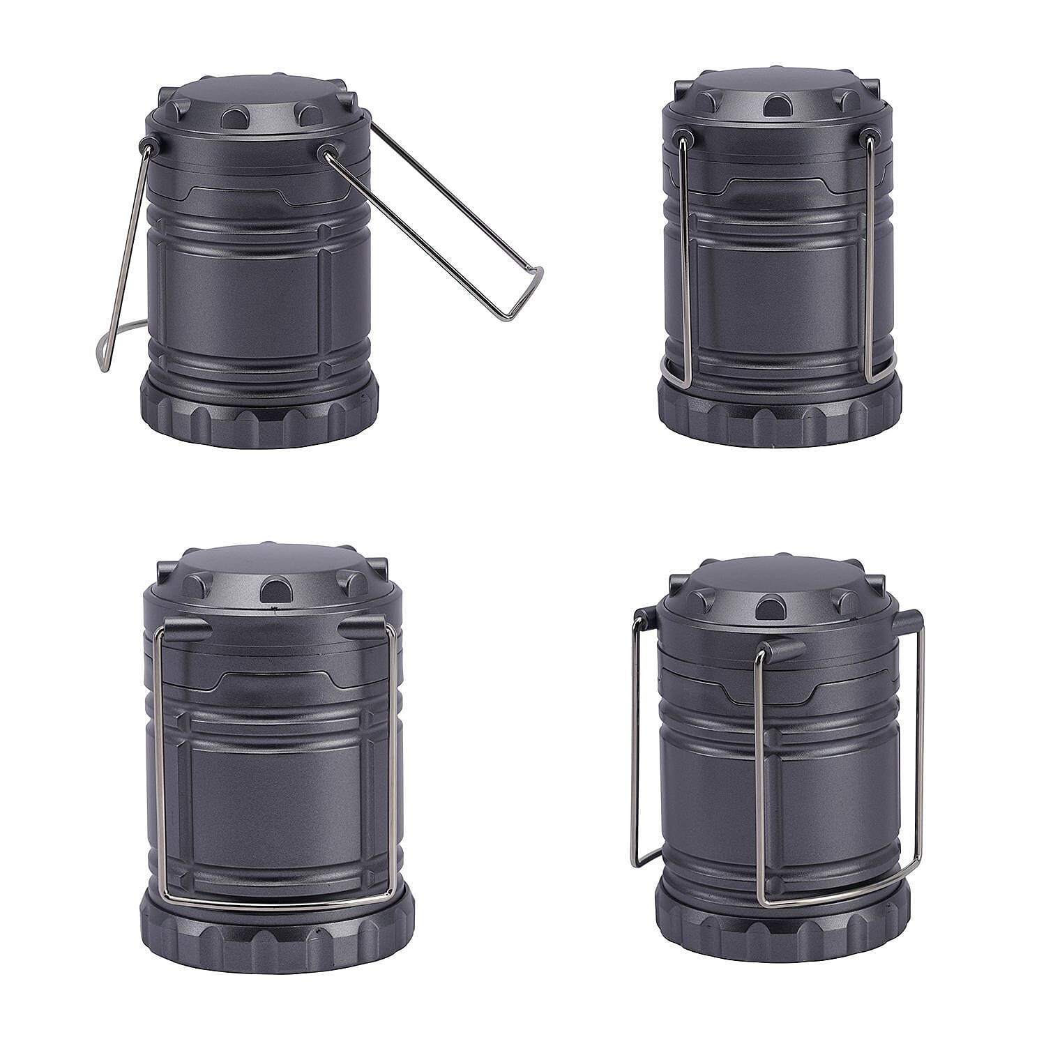 Set of 2 LED Camping Latern (Size 12x8 Cm) - Gun