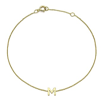 https://tjcuk.sirv.com/Products/71/9/7193904/9K-Yellow-Gold-4.5mm-5mm-M-Initial-Adjustable-Bracelet-to-7.2-Inch_7193904.jpg?w=342&h=342