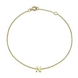 9K Yellow Gold  Bracelet (Size - 7.25),  Gold Wt. 0.4 Gms