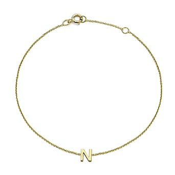 https://tjcuk.sirv.com/Products/71/9/7193906/9K-Yellow-Gold-4mm-5mm-N-Initial-Adjustable-Bracelet-to-7.2-Inch_7193906.jpg?w=342&h=342