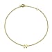 9K Yellow Gold  Bracelet (Size - 7.25),  Gold Wt. 0.4 Gms