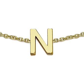 https://tjcuk.sirv.com/Products/71/9/7193906/9K-Yellow-Gold-4mm-X-5mm-N-Initial-Adjustable-Bracelet-6-to-7-2-Inch_7193906.jpg?w=342&h=342